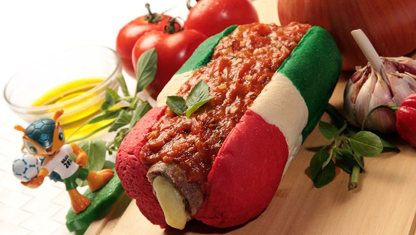 brazilian food vendor sells country-themed world cup hot dogs