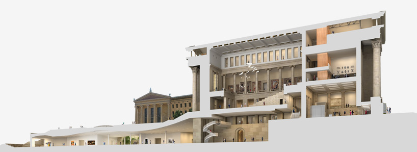 frank gehry philadelphia museum of art masterplan designboom