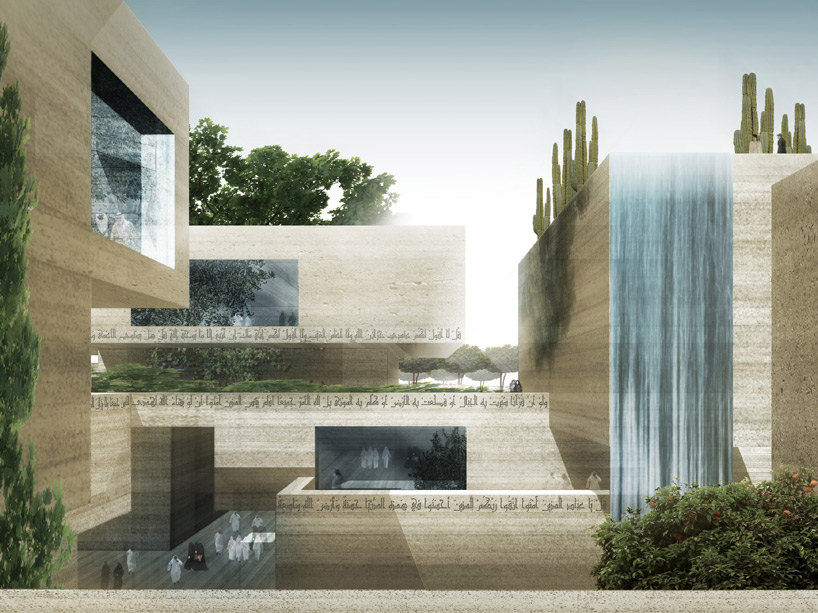 gmp architekten noble quran oasis designboom