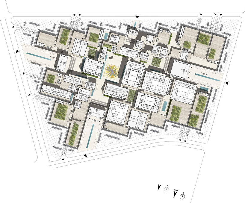 gmp architekten noble quran oasis designboom