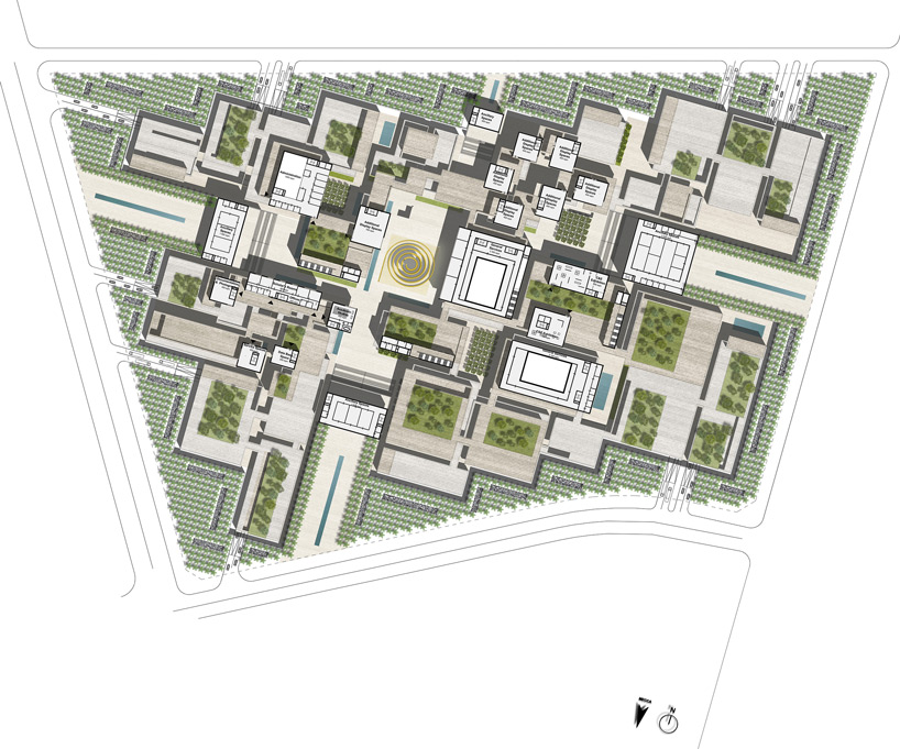 gmp architekten noble quran oasis designboom