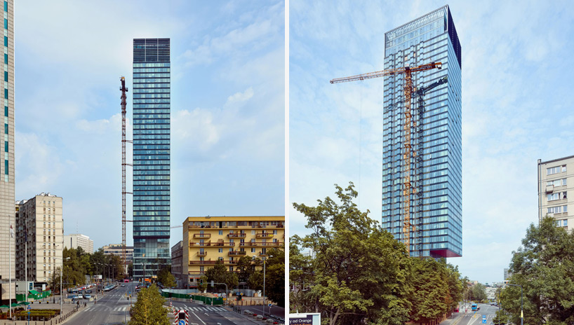 helmut jahn cosmopolitan twarda tower warsaw poland designboom
