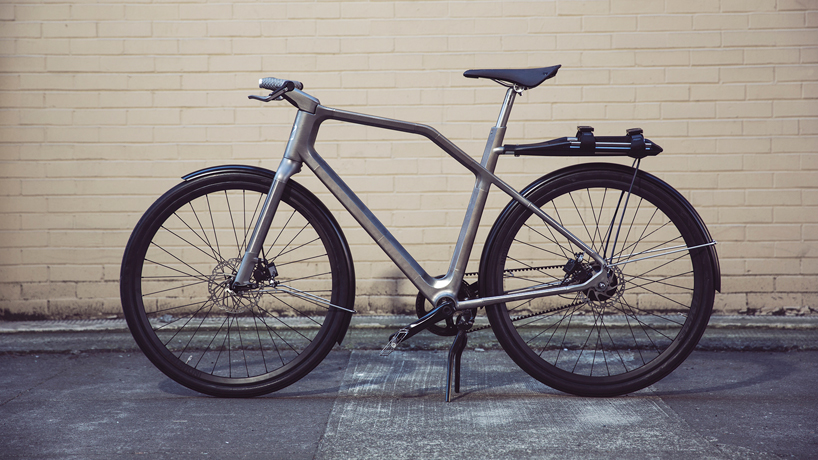 solid the first connected, 3D printed titanium bike by