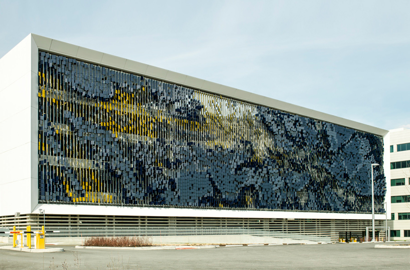 dynamic facade system at eskenazi hospital, indianapolis by urbana architecture