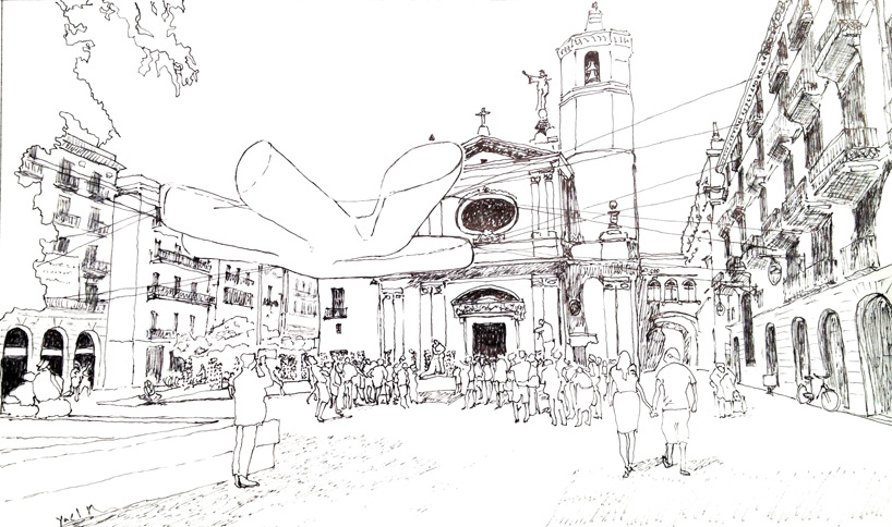 peter cook yael reisner take my hand democracy pavilion bcn re.set designboom