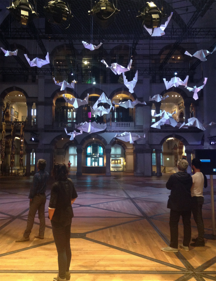 sipho mabona origami birds tropemuseum designboom 