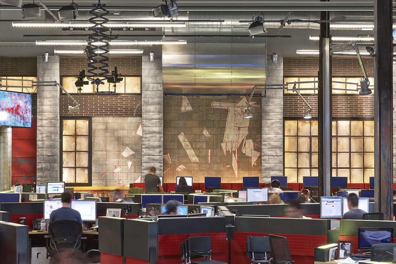 rapt studio designs TMZ office in LA, a 9,000-square-foot newsroom