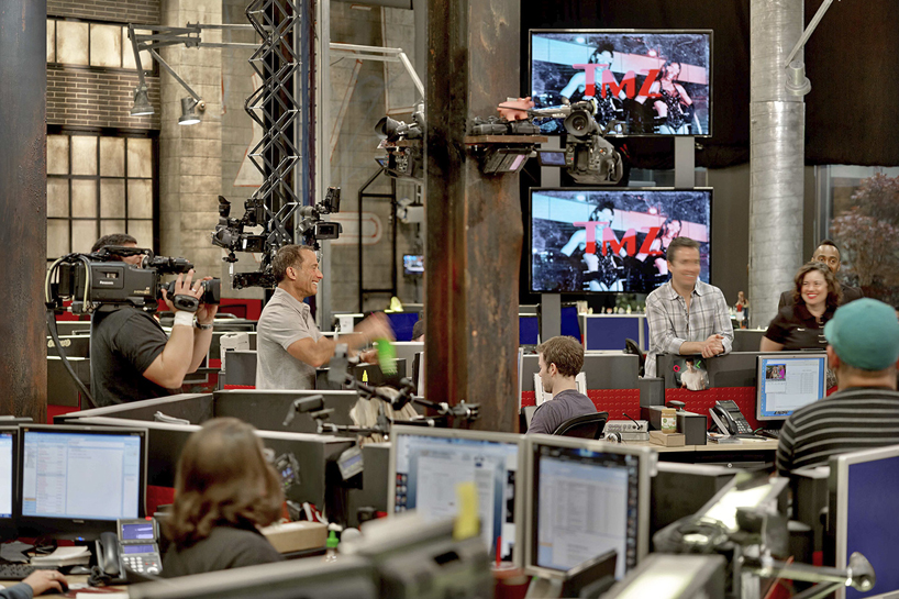 rapt studio designs TMZ office in LA, a 9,000-square-foot newsroom