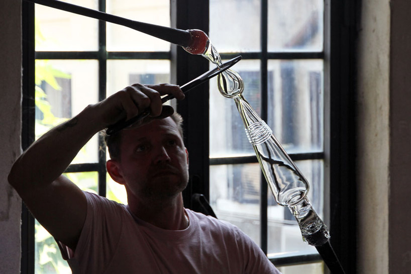 carlo moretti glassblowing factory designboom