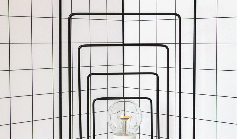 davide aquini zoom wireframe lamp