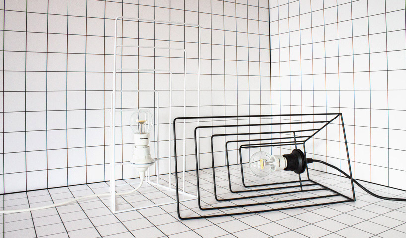 davide aquini zoom wireframe lamp