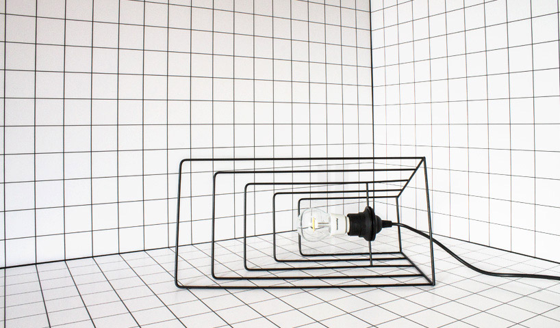 davide aquini zoom wireframe lamp