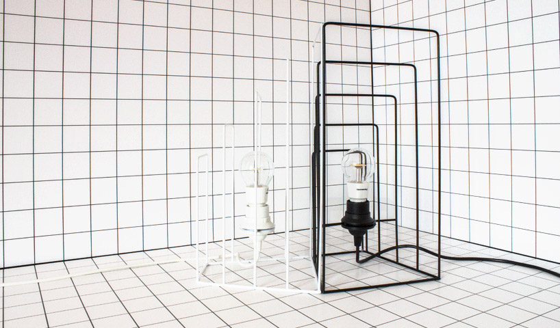 davide aquini zoom wireframe lamp