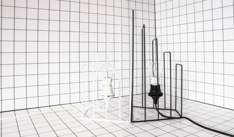 davide aquini zoom wireframe lamp