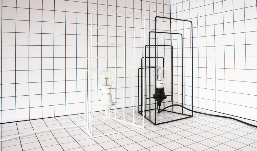 davide aquini zoom wireframe lamp