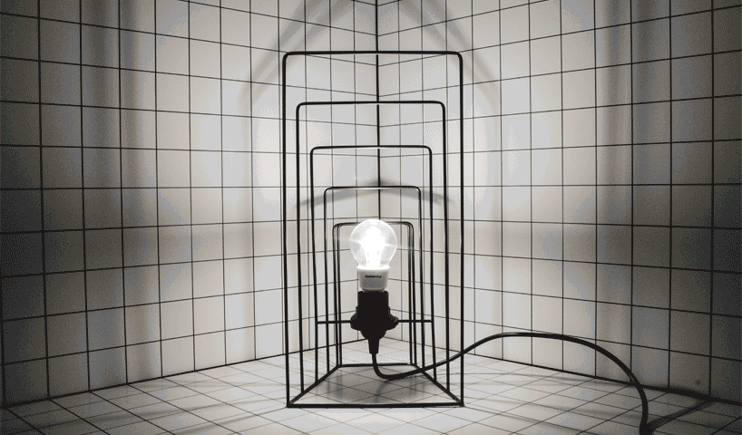 davide aquini zoom wireframe lamp