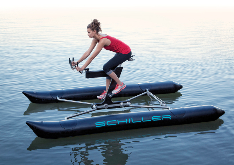 schiller sport X1 water bike creates new aquatic cycling 