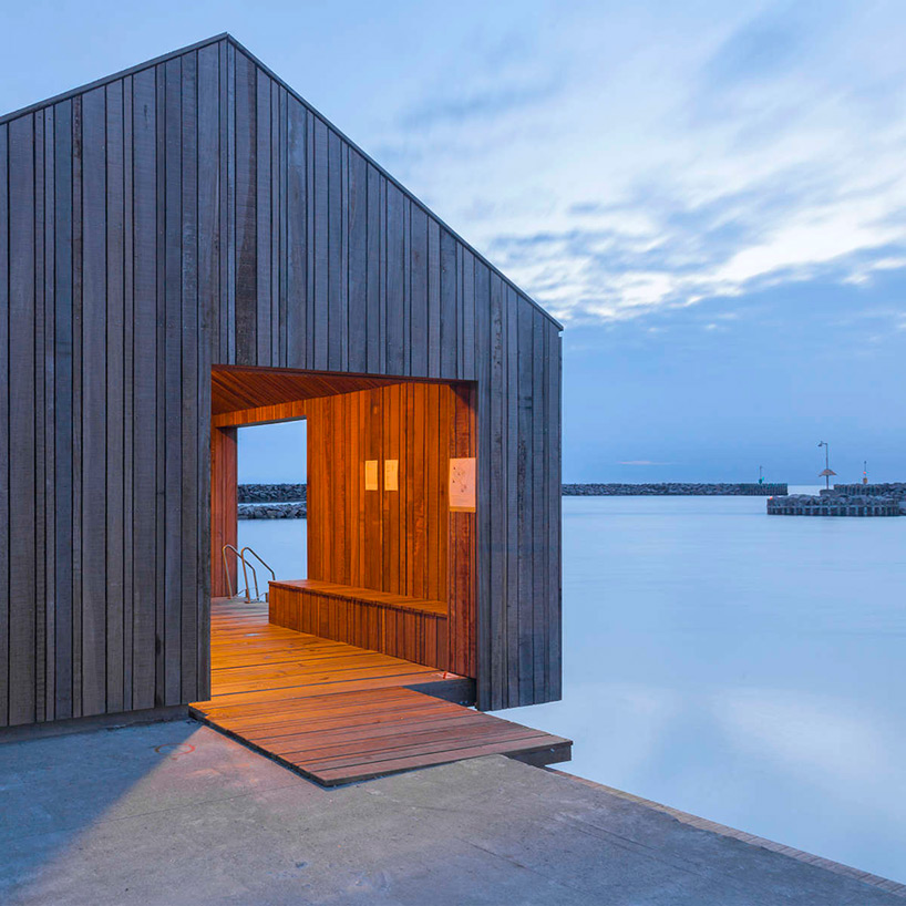 white arkitekter hasle harbour bath bornholm denmark designboom