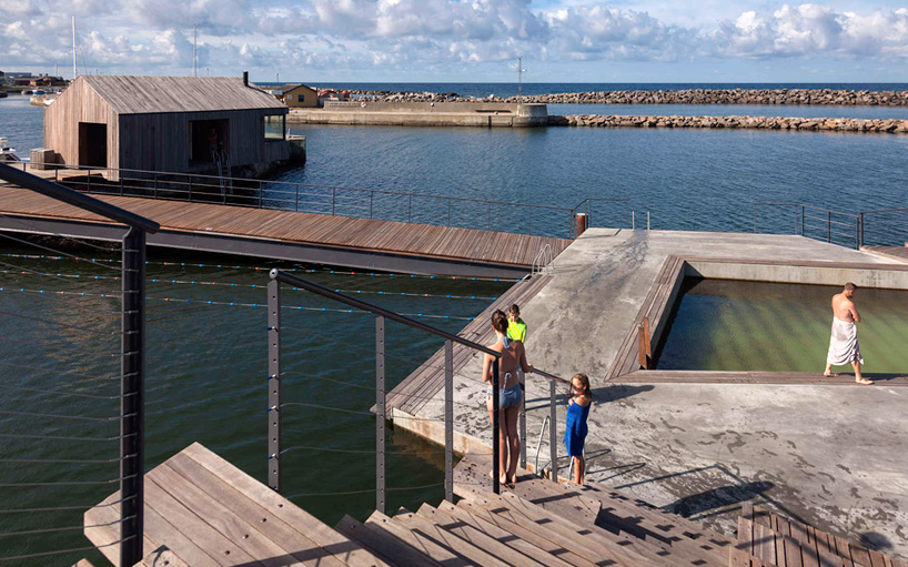 white arkitekter hasle harbour bath bornholm denmark designboom