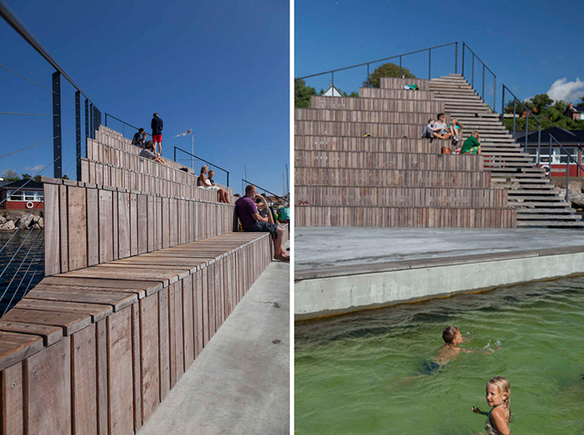 white arkitekter hasle harbour bath bornholm denmark designboom