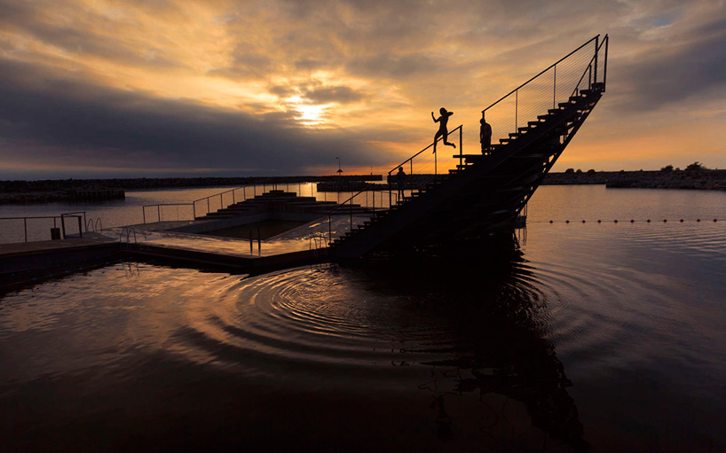 white arkitekter hasle harbour bath bornholm denmark designboom