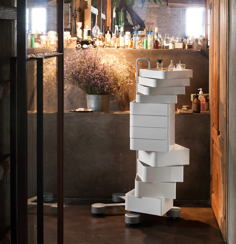 BLINE modular shelves designboom 