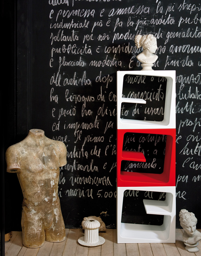 BLINE modular shelves designboom 