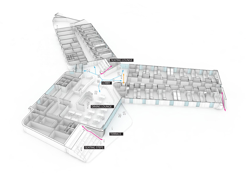 LAVA conceives Y-shaped bayreuth youth hostel in germany
