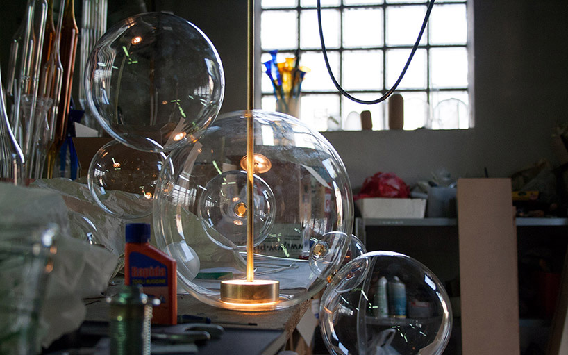 giopato coombes editions bolle blown glass lamp