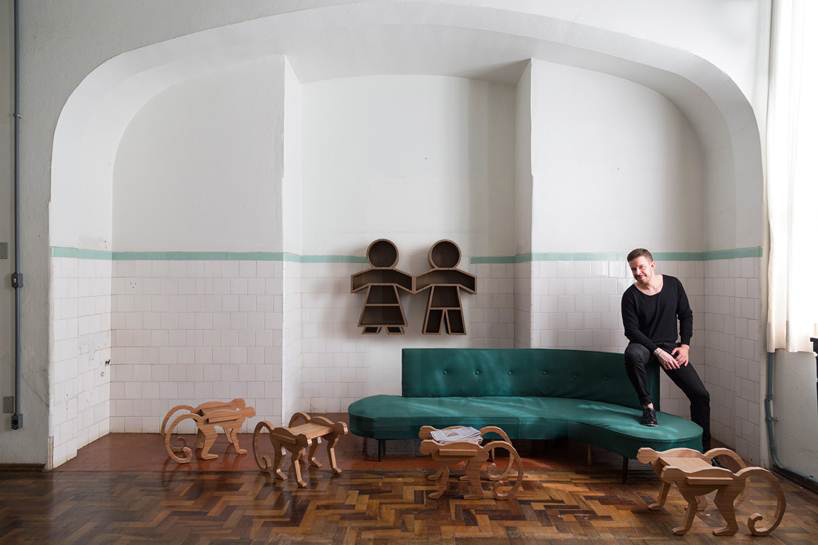 henrique steyer furniture collection monkey stool nino bookshelf