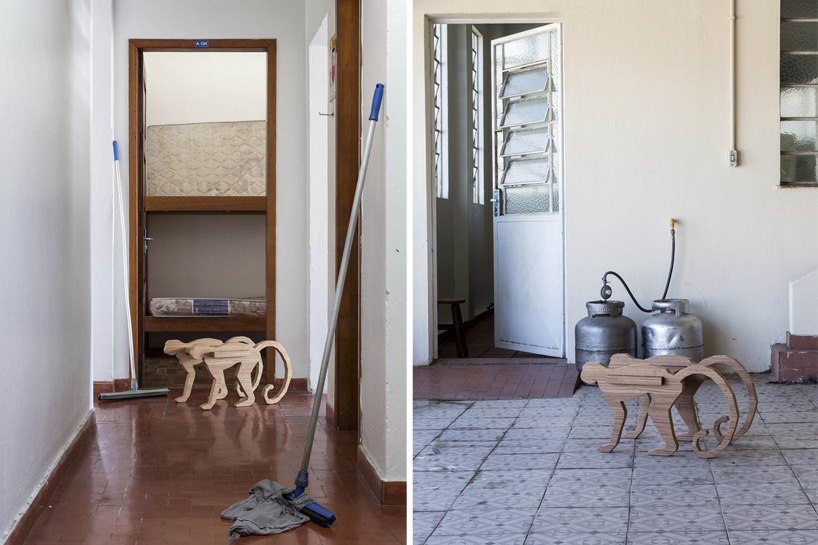 henrique steyer furniture collection monkey stool nino bookshelf