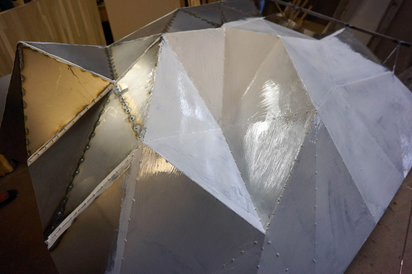 julian mayor faceted installation at START menswear for LDF 2014