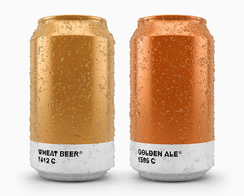 pantone beer packaging