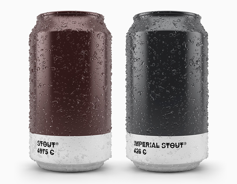pantone beer packaging