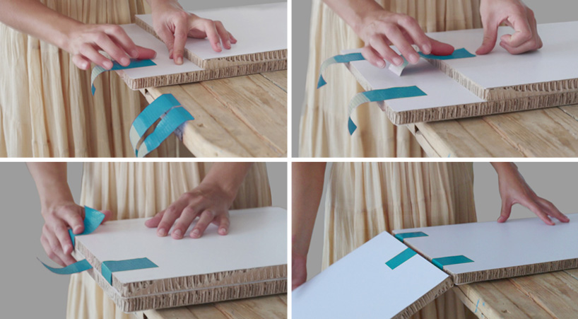 petar zaharinov tapeflips furniture paper tape