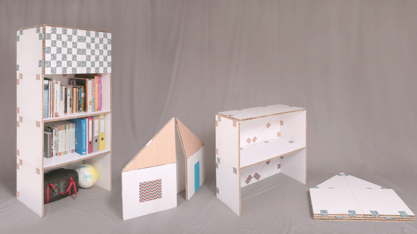 petar zaharinov tapeflips furniture paper tape