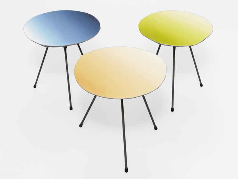 philipp aduatz canvas tables furniture oil painting tent london london design festival