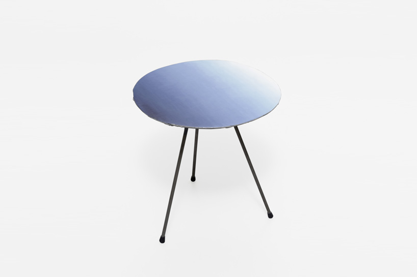philipp aduatz canvas tables furniture oil painting tent london london design festival