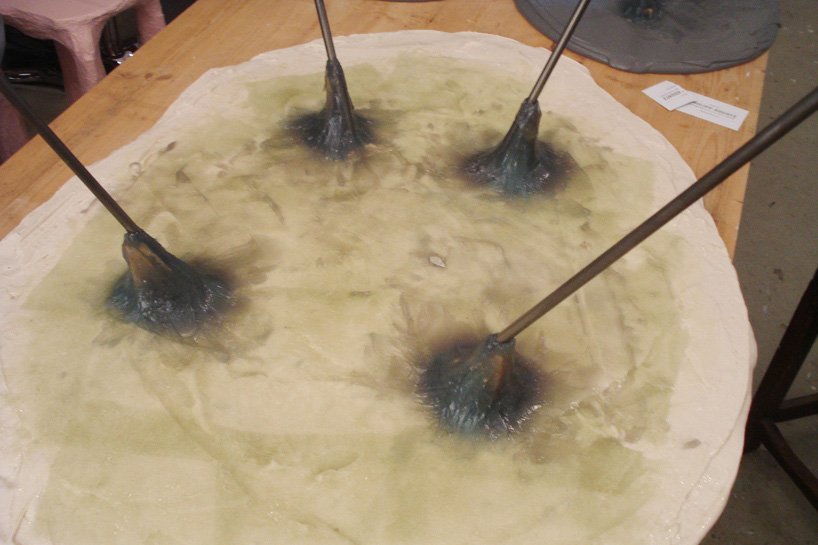 philipp aduatz canvas tables furniture oil painting tent london london design festival