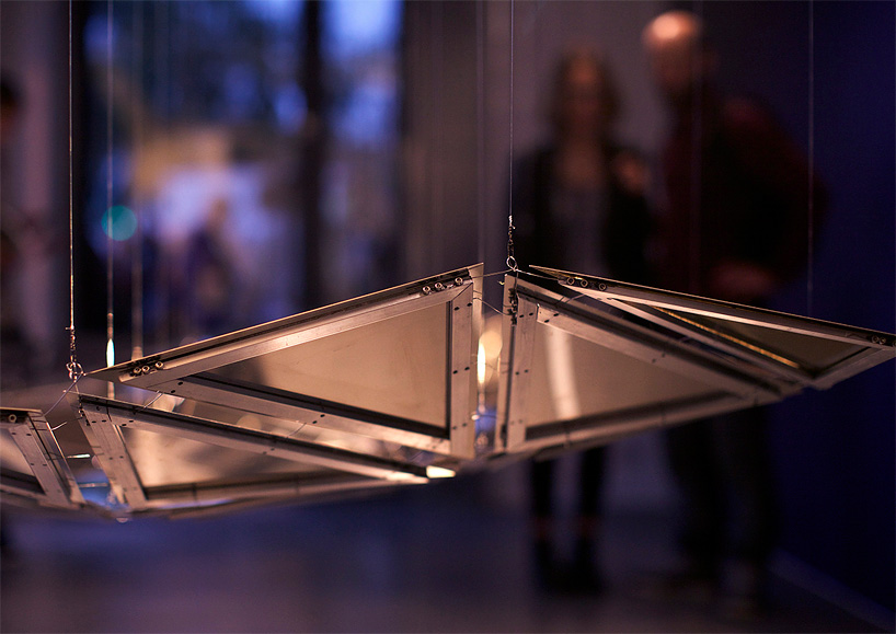 spectra kinetic sculpture visualizes meteorite impacts on the moon
