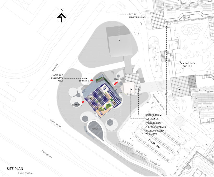 the eae cube office hong kong science park china