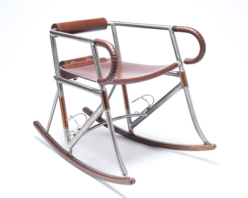 two makers craft the randonneur chair using bicycle building techniques