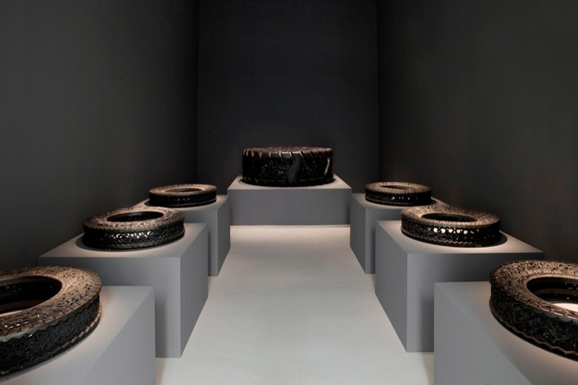 wim delvoye galerie perrotin paris designboom