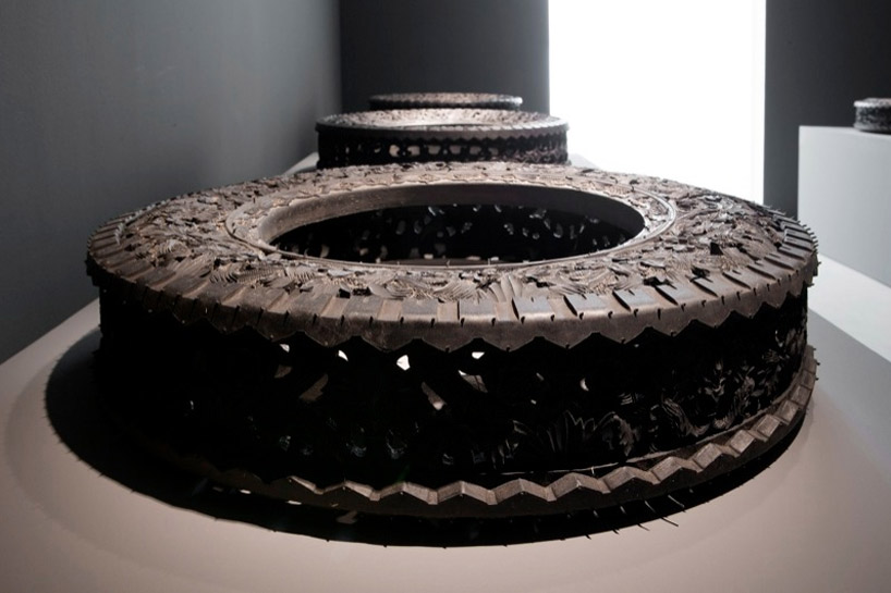 wim delvoye galerie perrotin paris designboom