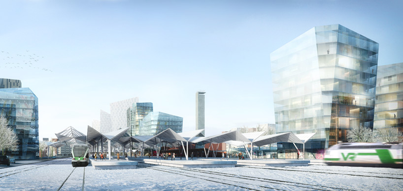 AZPML tampere travel and service center competition designboom