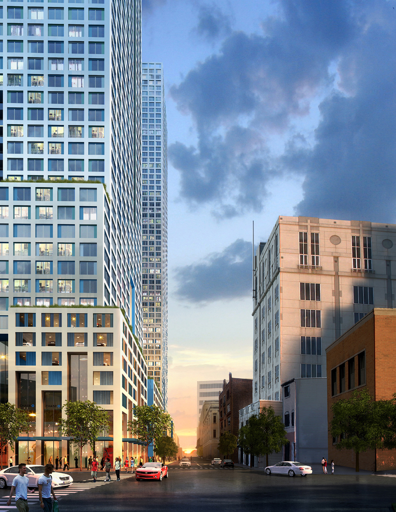 HWKN journal squared residential towers new jersey designboom