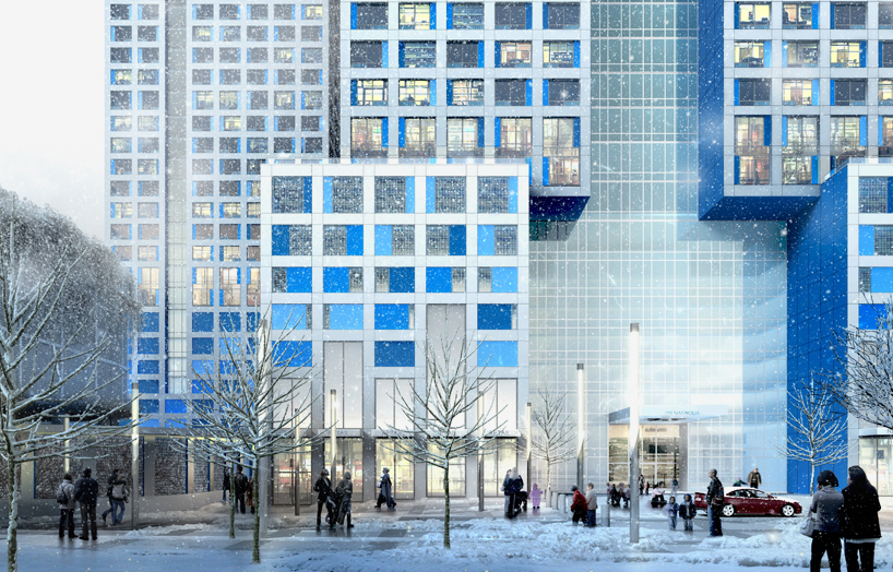 HWKN journal squared residential towers new jersey designboom