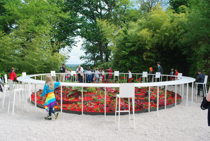 NAS architecture bloom pavilion international garden festival chaumont designboom