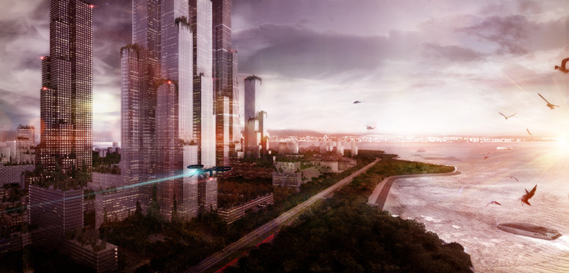 AZPML mega city shenzen bay the global downtown designboom