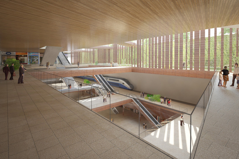 elizabeth de portzamparc le bourget railway station grand paris express network france